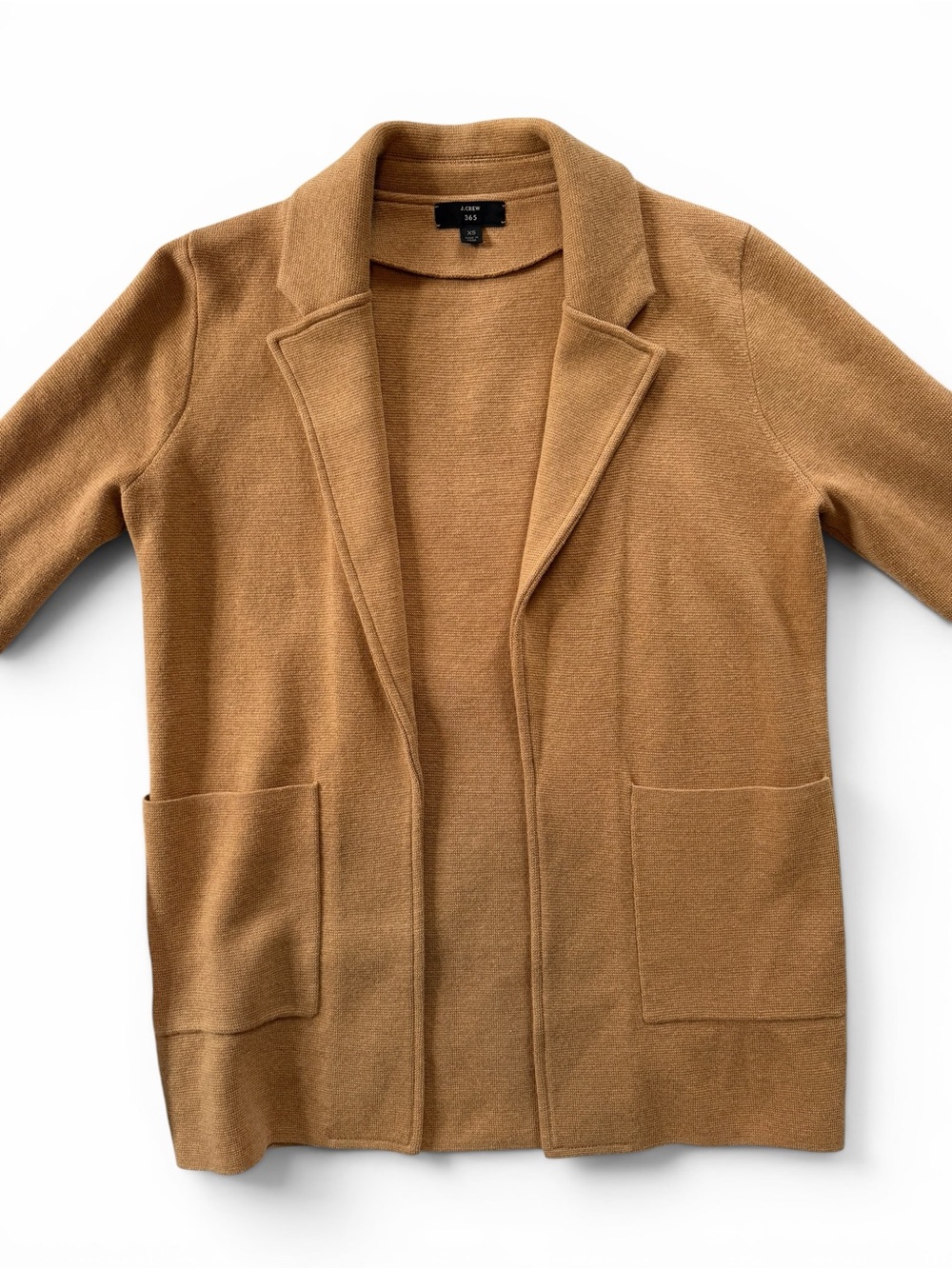 J. Crew Sophie Open front Sweater Blazer in camel size XS - Picture 8 of 8